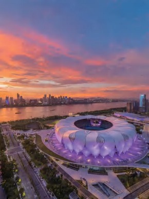 Main Asian Games venue exterior