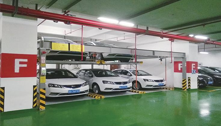 Two-Level Above-Ground Lift-and-Slide Parking System