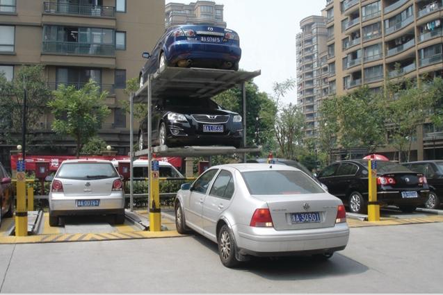 Three-Level Semi-Underground Simple Lift Parking System